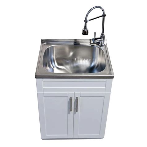 utility sink steel cabinet kit|attractive utility sink with cabinet.